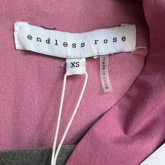 Anthropologie Endless Rose Puff Sleeve Mini Dress Mauve XS Dance Vaca cruise - Picture 10 of 13